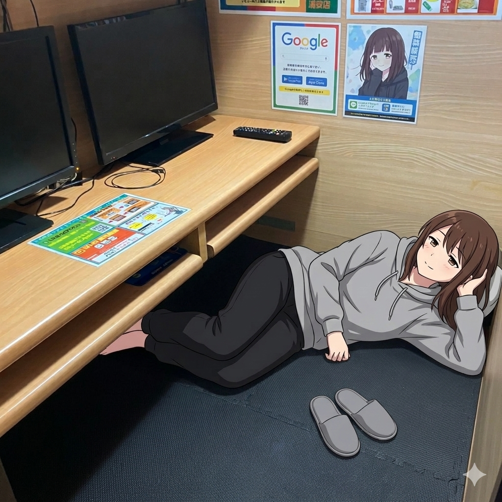 浦安で安く泊まるなら！内鍵付きワイドフラット席が快適