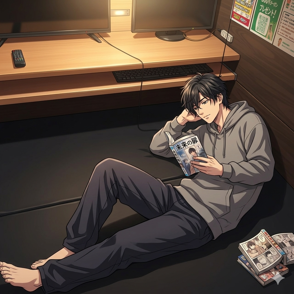 【全席喫煙】ワイド席でゆったり！行徳の最新マンガを満喫